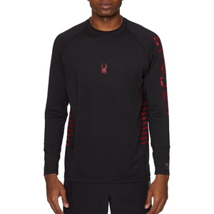 image:imageSpyder Mens Long Sleeve Rashguard  QuickDry Swim Shirt Sun Protection Performance Long Sleeve TopBlackb