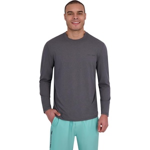 image:imageSpyder Mens Long Sleeve Rashguard  QuickDry Swim Shirt Sun Protection Performance Long Sleeve TopCarbon