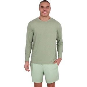 image:imageSpyder Mens Long Sleeve Rashguard  QuickDry Swim Shirt Sun Protection Performance Long Sleeve TopEmerald