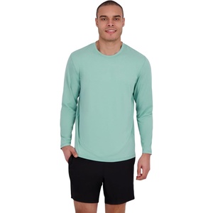 image:imageSpyder Mens Long Sleeve Rashguard  QuickDry Swim Shirt Sun Protection Performance Long Sleeve TopPeas