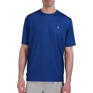 image:imageSpyder Mens Short Sleeve Rashguard  QuickDry Swim Shirt with Sun Protection Performance TopAbyssb
