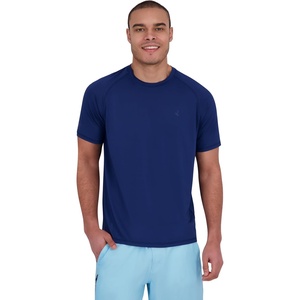 image:imageSpyder Mens Short Sleeve Rashguard  QuickDry Swim Shirt with Sun Protection Performance TopAbyssc
