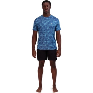 image:imageSpyder Mens Short Sleeve Rashguard  QuickDry Swim Shirt with Sun Protection Performance TopDenim