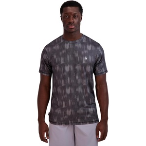 image:imageSpyder Mens Short Sleeve Rashguard  QuickDry Swim Shirt with Sun Protection Performance TopOnyx