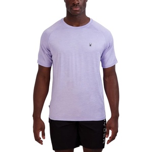 image:imageSpyder Mens Short Sleeve Rashguard  QuickDry Swim Shirt with Sun Protection Performance TopPurple