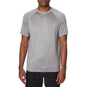 image:imageSpyder Mens Short Sleeve Rashguard  QuickDry Swim Shirt with Sun Protection Performance TopStorm