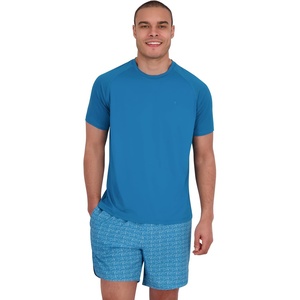 image:imageSpyder Mens Short Sleeve Rashguard  QuickDry Swim Shirt with Sun Protection Performance TopSwell