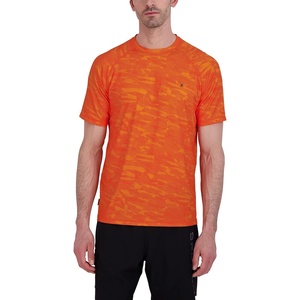 image:imageSpyder Mens Short Sleeve Rashguard  QuickDry Swim Shirt with Sun Protection Performance TopTiger