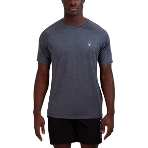 image:imageSpyder Mens Short Sleeve Rashguard  QuickDry Swim Shirt with Sun Protection Performance TopTurbulence