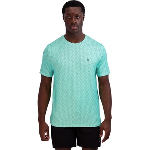 image:imageSpyder Mens Short Sleeve Rashguard  QuickDry Swim Shirt with Sun Protection Performance TopVintage