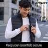 image:imageSpyder Mens Puffer Vest  Packable Lightweight Lycra Binding Zip PocketsBlack