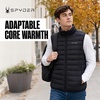image:imageSpyder Mens Puffer Vest  Packable Lightweight Lycra Binding Zip PocketsBlack