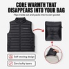 image:imageSpyder Mens Puffer Vest  Packable Lightweight Lycra Binding Zip PocketsBlack