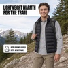 image:imageSpyder Mens Puffer Vest  Packable Lightweight Lycra Binding Zip PocketsBlack