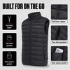 image:imageSpyder Mens Puffer Vest  Packable Lightweight Lycra Binding Zip PocketsBlack
