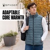 image:imageSpyder Mens Puffer Vest  Packable Lightweight Lycra Binding Zip PocketsBlue Slate