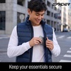 image:imageSpyder Mens Puffer Vest  Packable Lightweight Lycra Binding Zip PocketsNavy Tonal