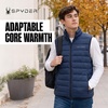 image:imageSpyder Mens Puffer Vest  Packable Lightweight Lycra Binding Zip PocketsNavy Tonal