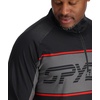 image:imageSpyder Paramount Zip TNeck MidLayer MensBlack