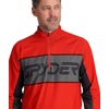 image:imageSpyder Paramount Zip TNeck MidLayer MensVolcano