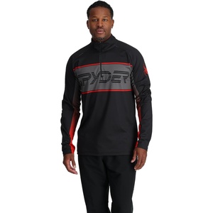 image:imageSpyder Paramount Zip TNeck MidLayer MensBlack