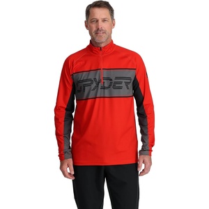 image:imageSpyder Paramount Zip TNeck MidLayer MensVolcano